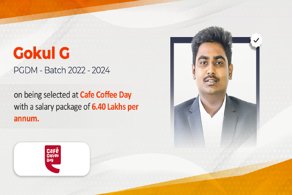 Gokul G Cafe Coffee Day  placement