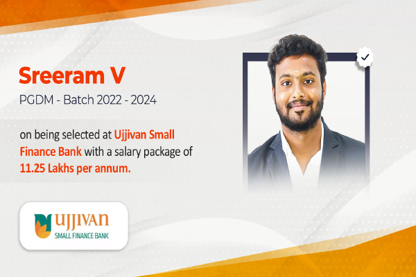 Sreeram V Ujjivan Small Finance Bank   placement