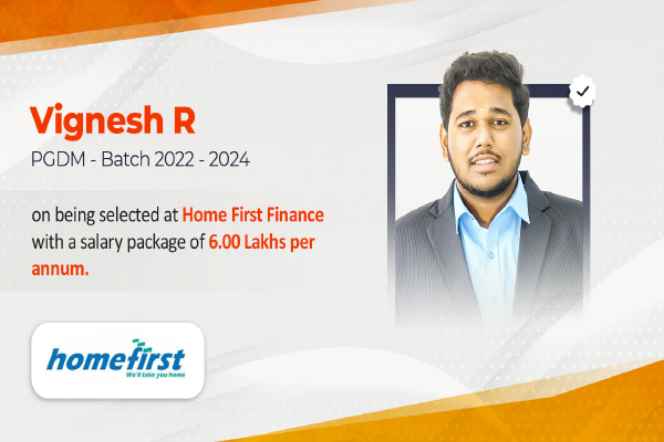 Vignesh R Homefirst Finance   placement