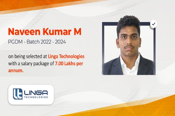Naveen Kumar M Linga Technologies Placement